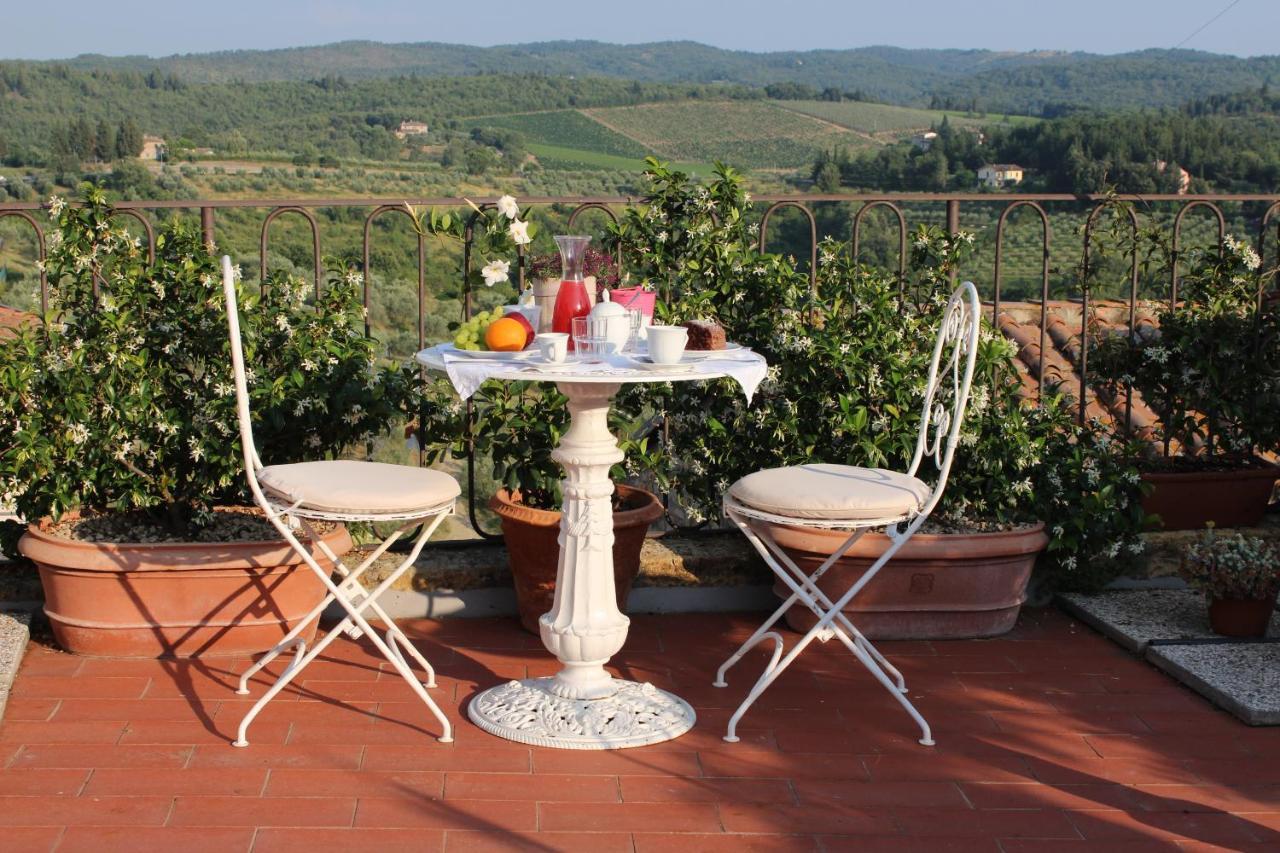 Le Terrazze Del Chianti B&B Residenza D'Epoca E Di Charme San Donato in Poggio Kültér fotó