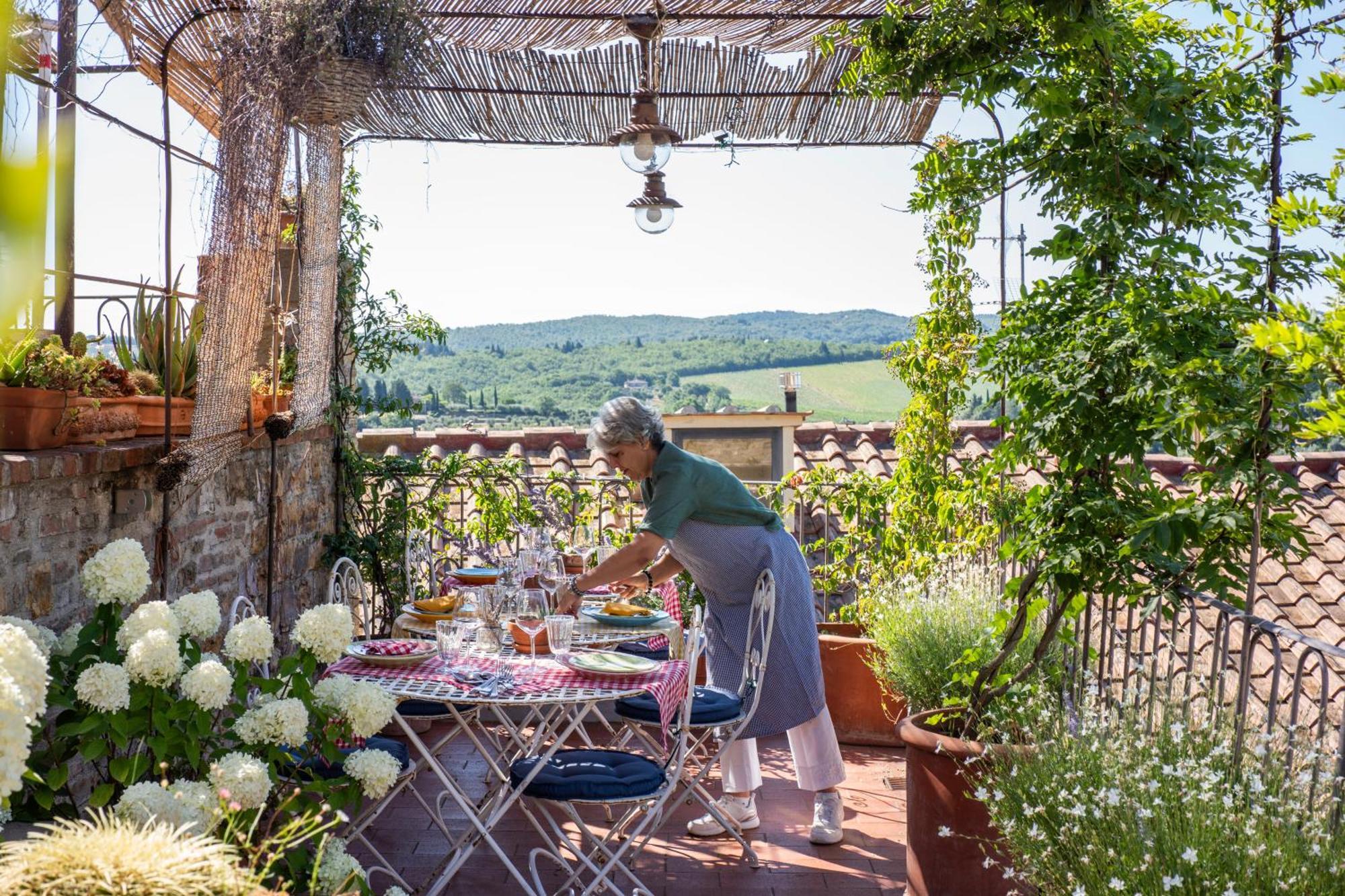 Le Terrazze Del Chianti B&B Residenza D'Epoca E Di Charme San Donato in Poggio Kültér fotó