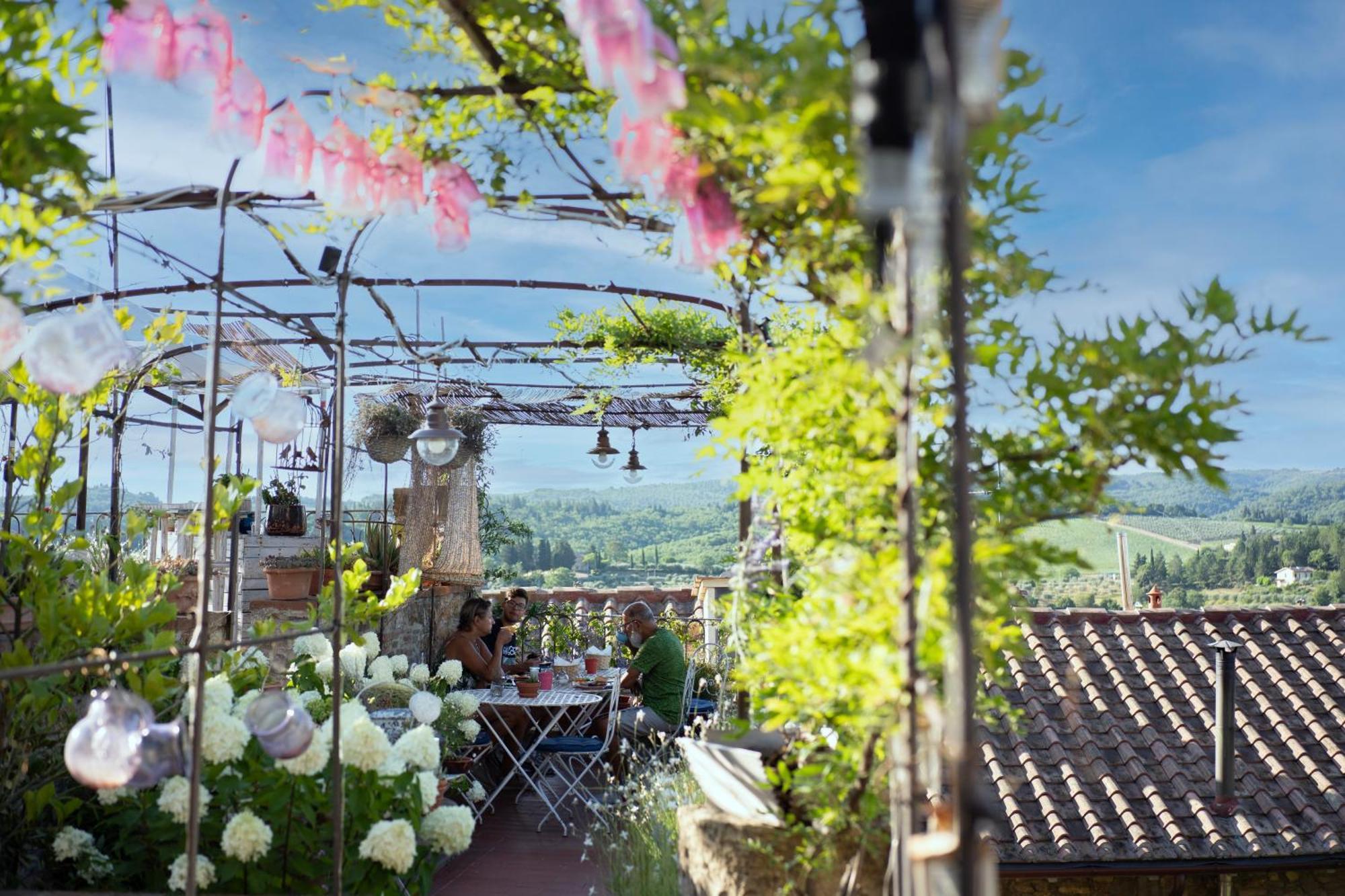 Le Terrazze Del Chianti B&B Residenza D'Epoca E Di Charme San Donato in Poggio Kültér fotó